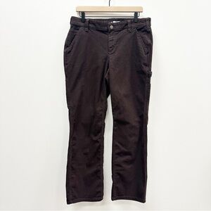 Carhartt Women’s Brown Rugged Flex Loose Fit Canvas  Work Pants - 10S